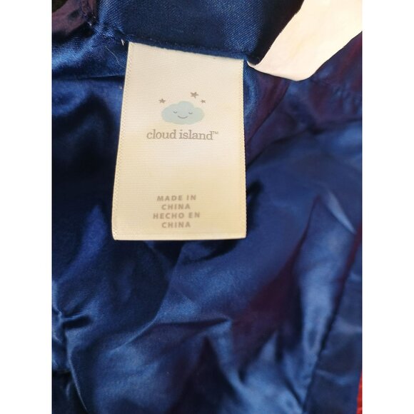 Cloud Island Sloth Baby Security Blanket Lovey Blue Satin Trim Soft Plush - Picture 5 of 7